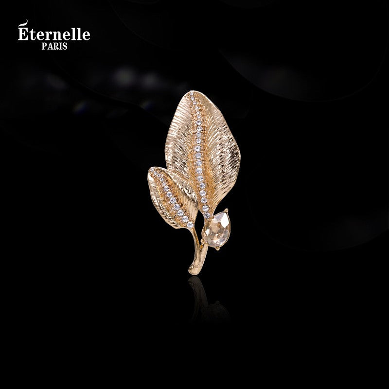 Broche Feuille Vintage - Éternelle Paris