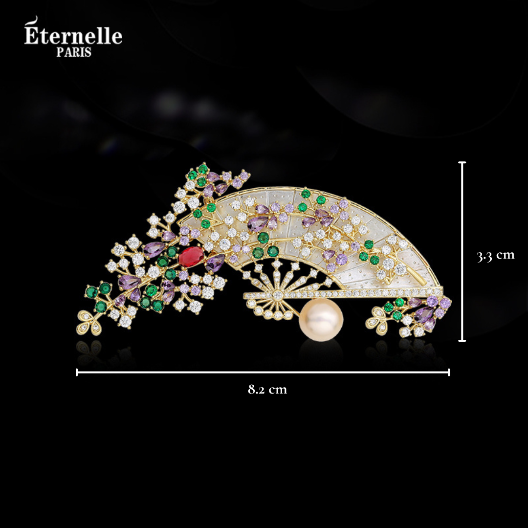 Broche Éventail - Éternelle Paris