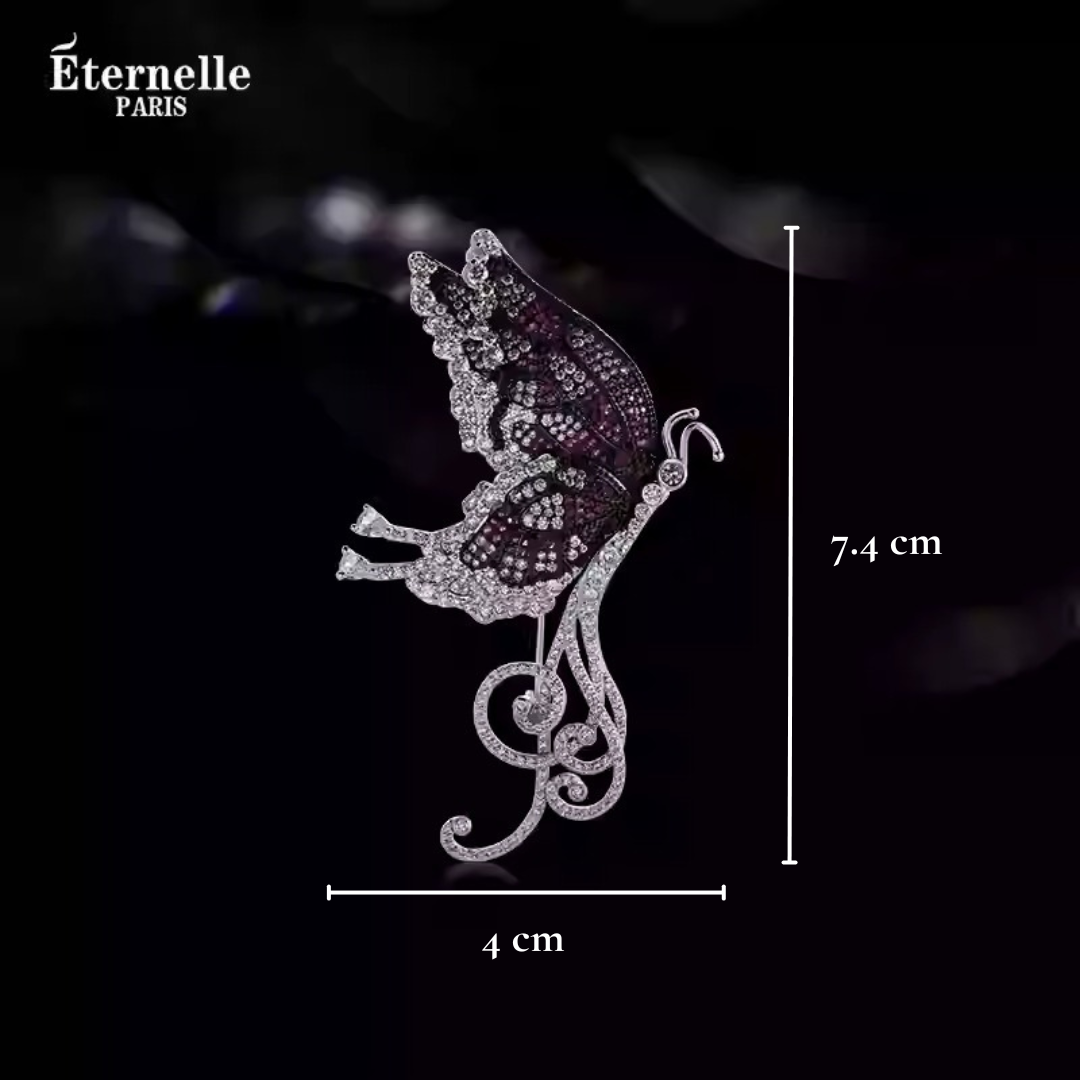 Élégante Broche Papillon - Éternelle Paris