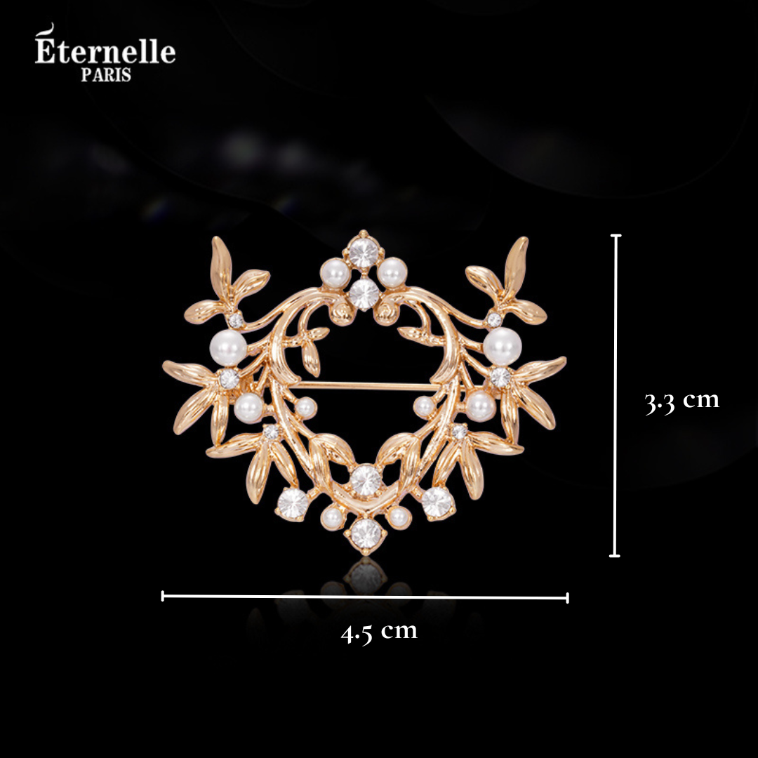 Broche Couronne de Laurier - Éternelle Paris