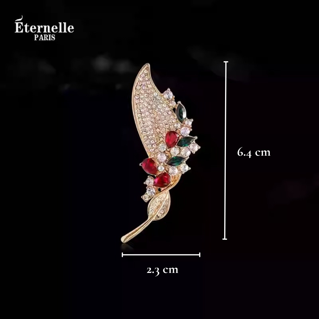 Broche Feuille Dansante - Éternelle Paris