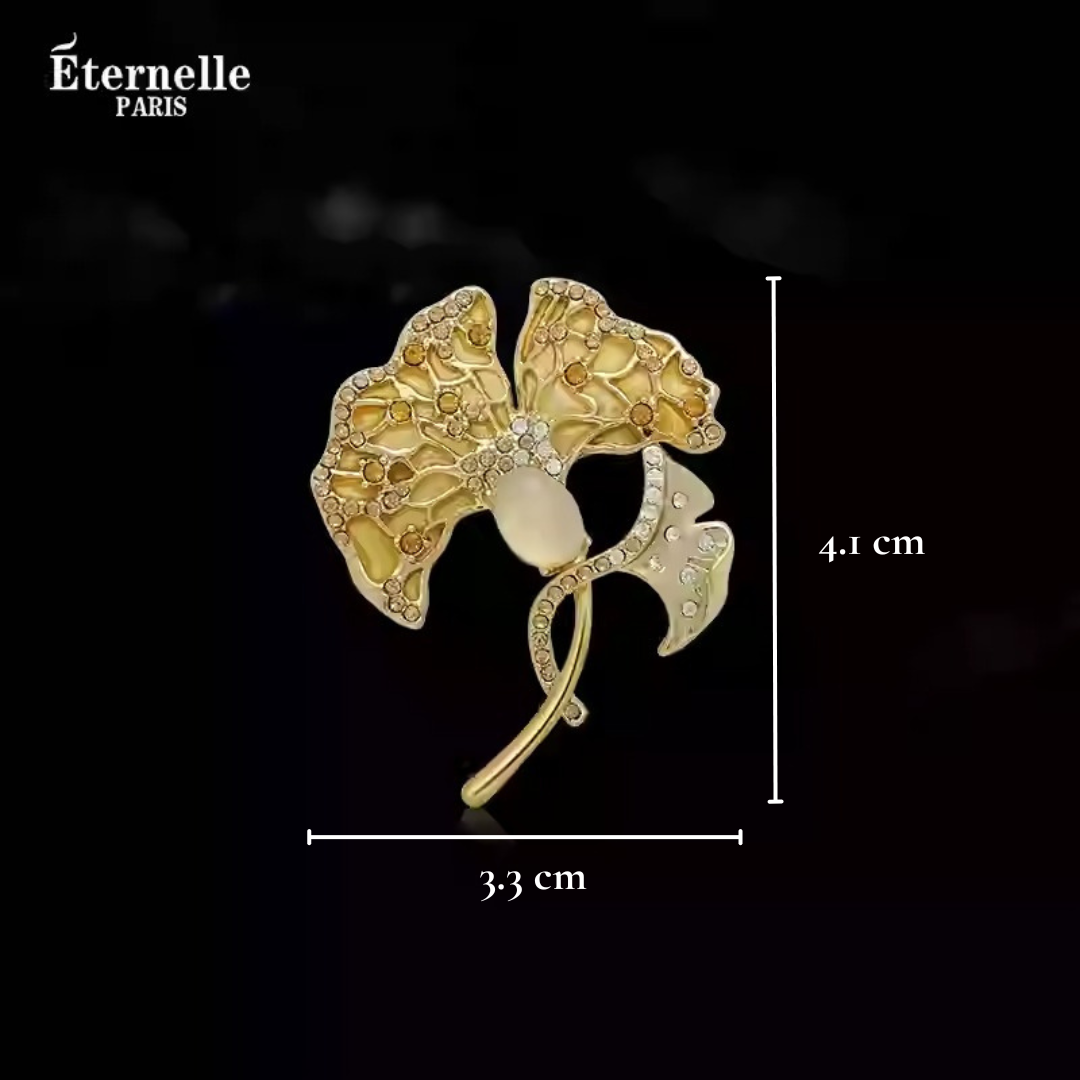 Broche Feuille de Ginkgo - Éternelle Paris