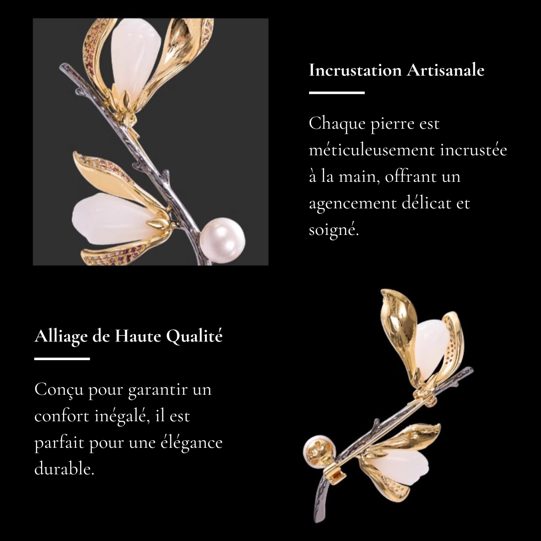 Broche Magnolia - Éternelle Paris