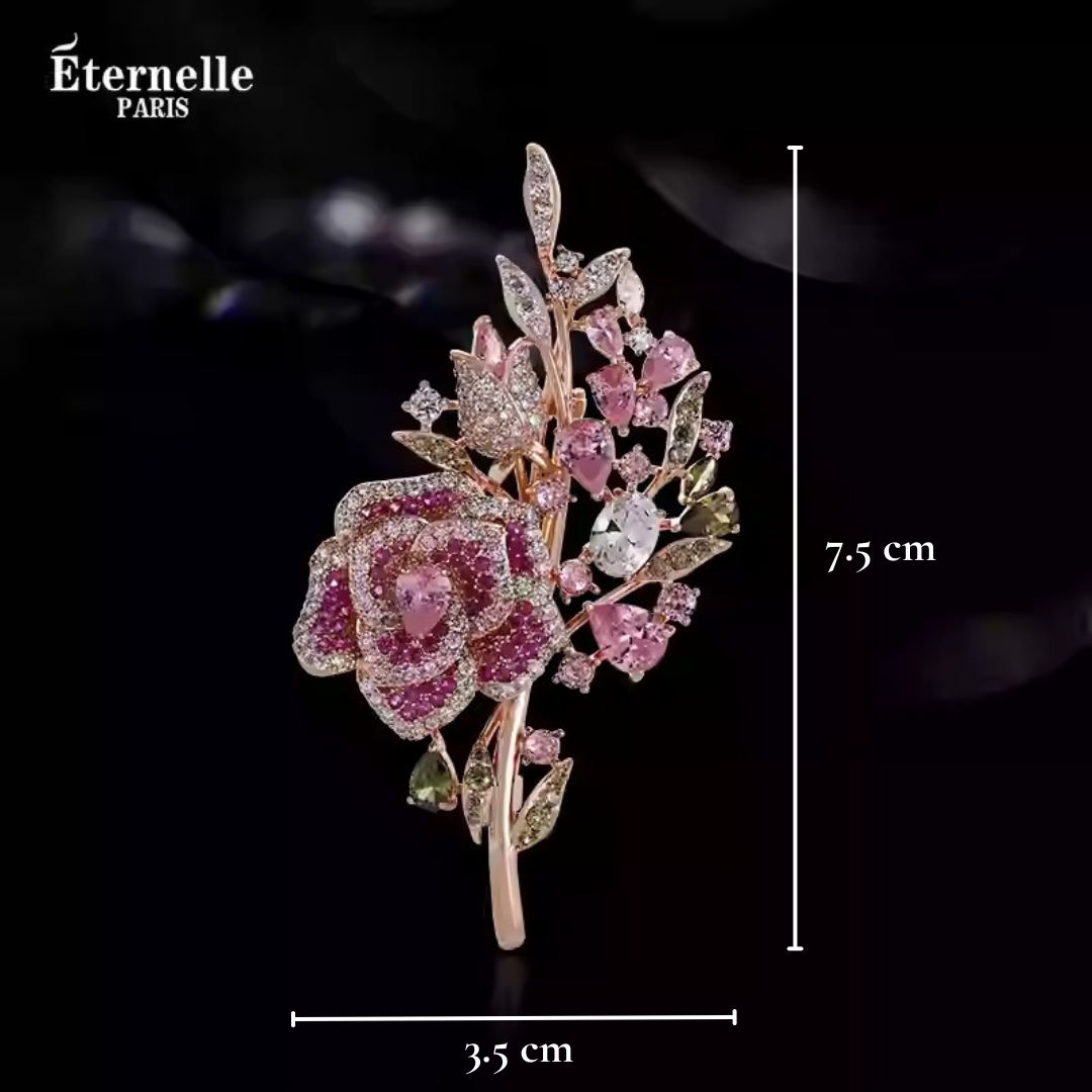 Broche en Forme de Rose - Éternelle Paris