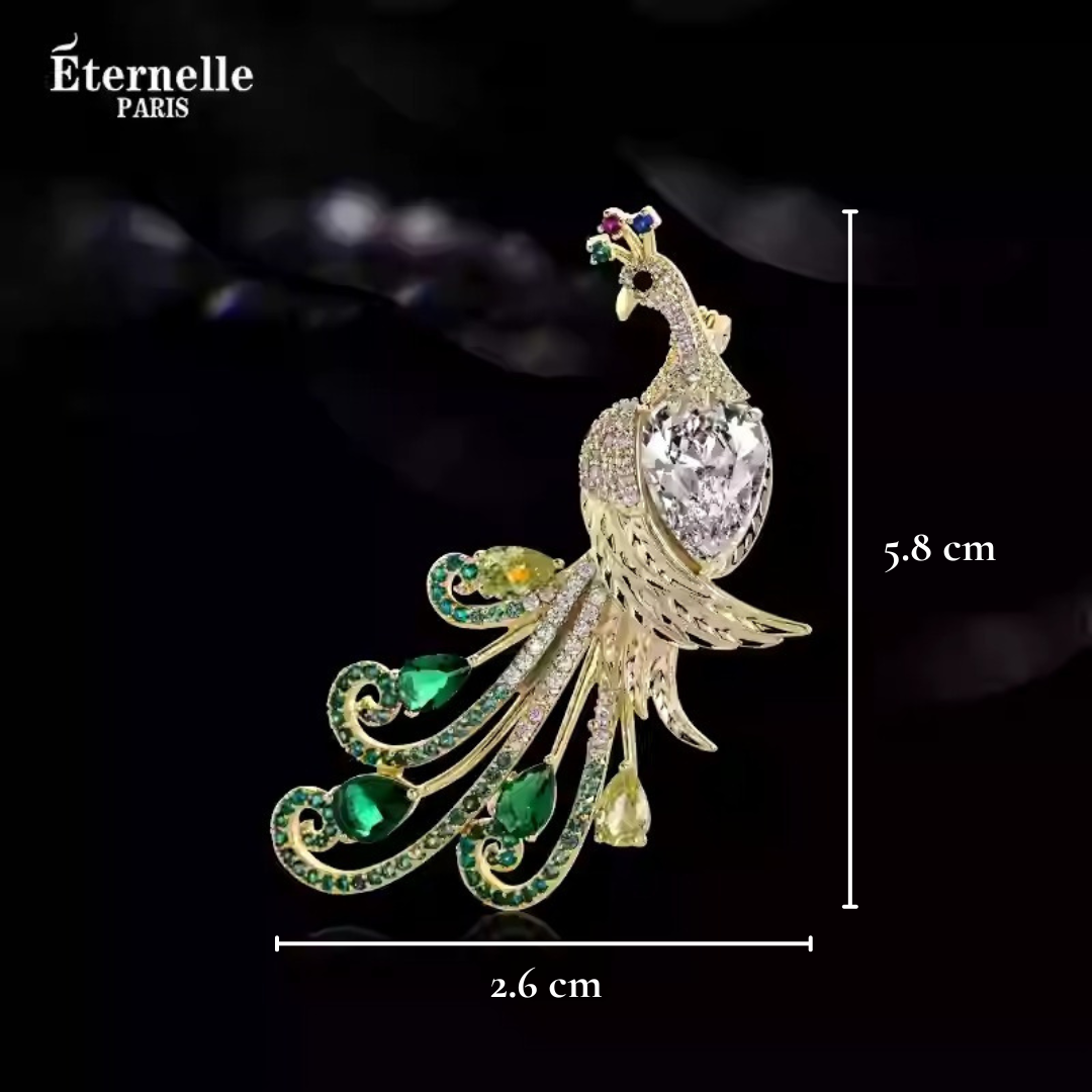 Broche Paon - Éternelle Paris
