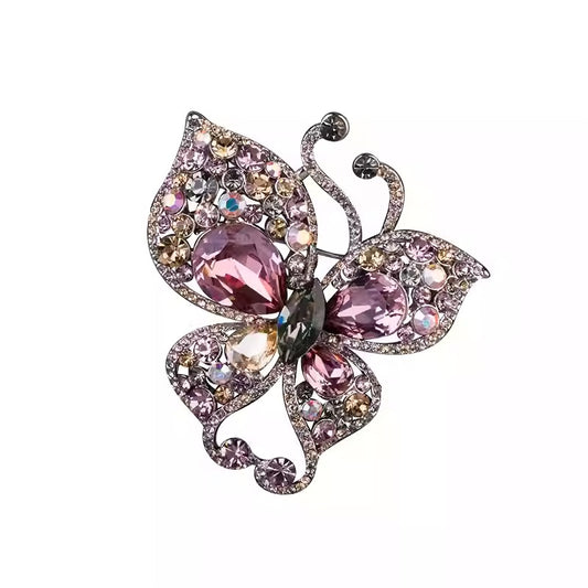 Broche Papillon en Cristaux - Éternelle Paris